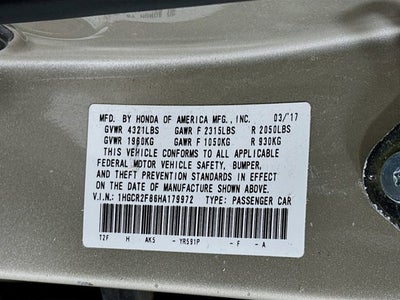 2017 Honda Accord Sedan EX-L