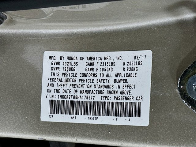 2017 Honda Accord Sedan EX-L