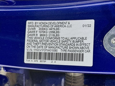 2022 Honda Accord Sport