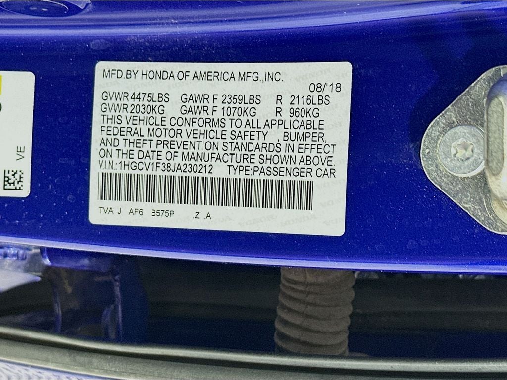 2018 Honda Accord Sport