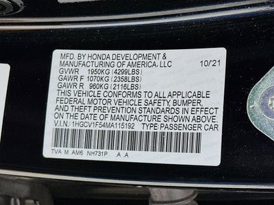 2021 Honda Accord EX-L