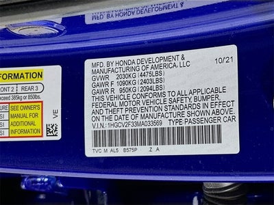 2021 Honda Accord Sedan Sport