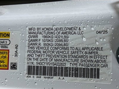 2025 Honda Accord Sedan LX