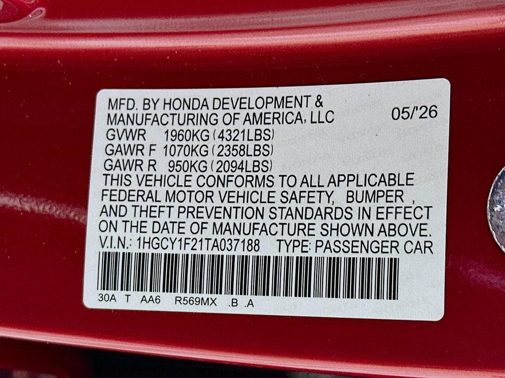 2026 Honda Accord LX