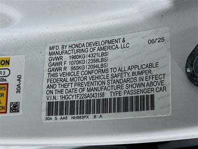 2025 Honda Accord Sedan LX