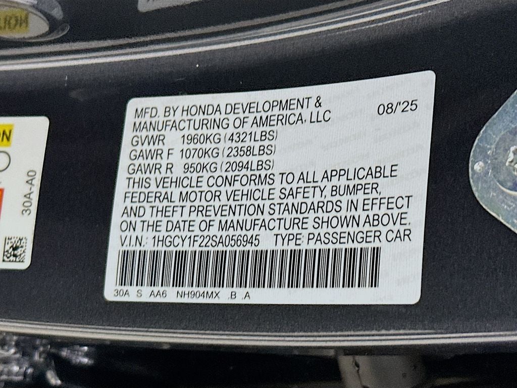 2025 Honda Accord LX