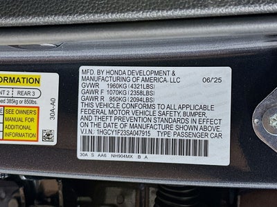 2025 Honda Accord LX