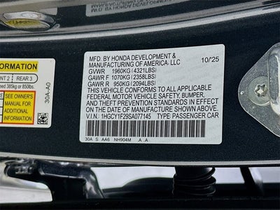 2025 Honda Accord Sedan LX