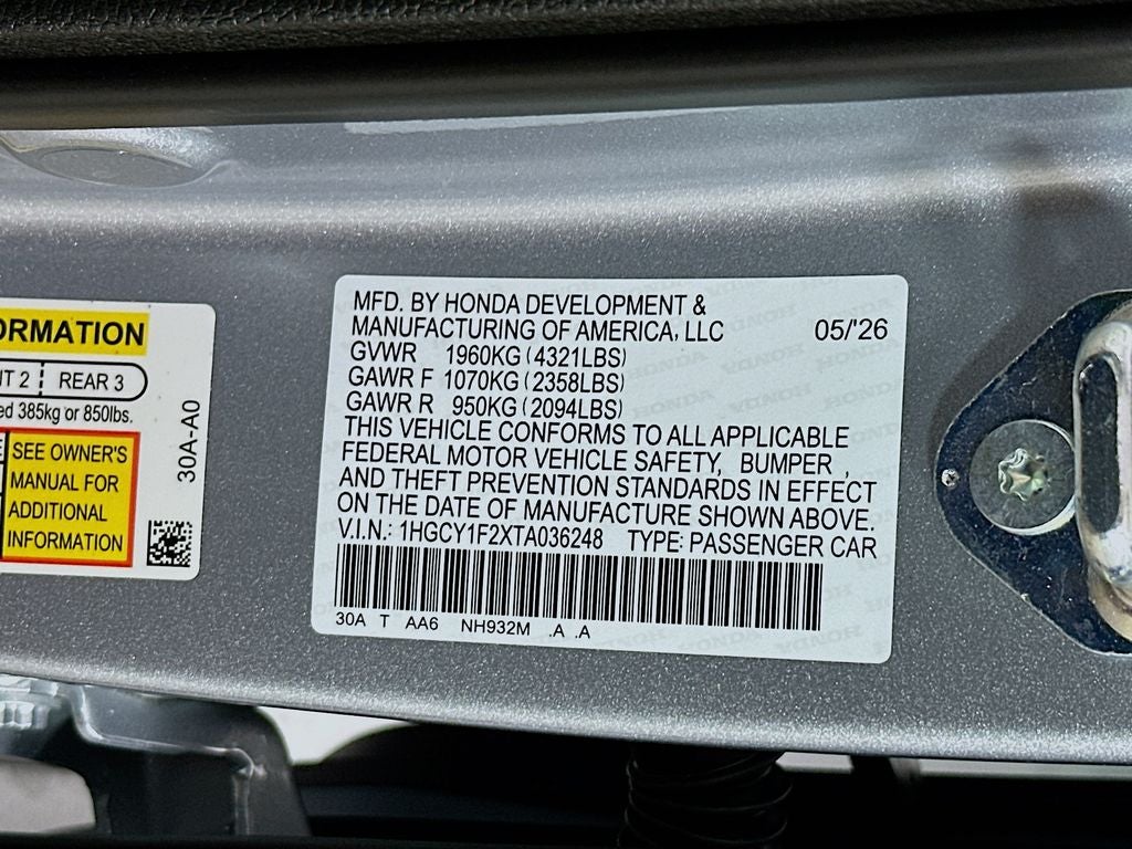 2026 Honda Accord LX
