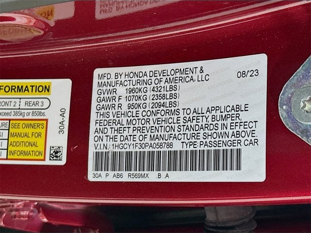 2023 Honda Accord Sedan EX