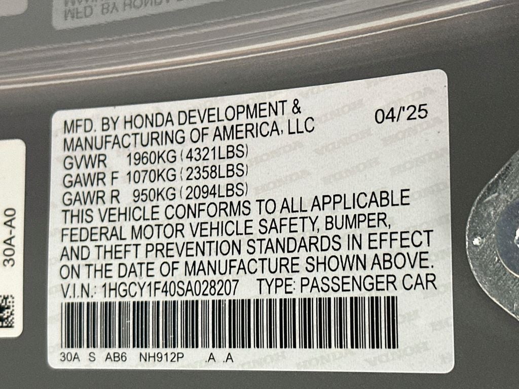 2025 Honda Accord SE