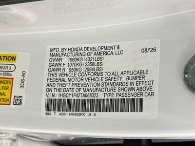 2026 Honda Accord SE