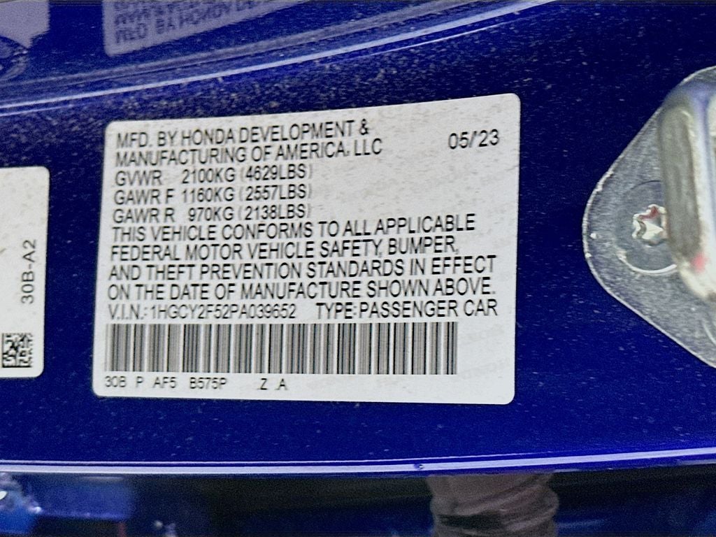 2023 Honda Accord Hybrid Sport w/o BSI