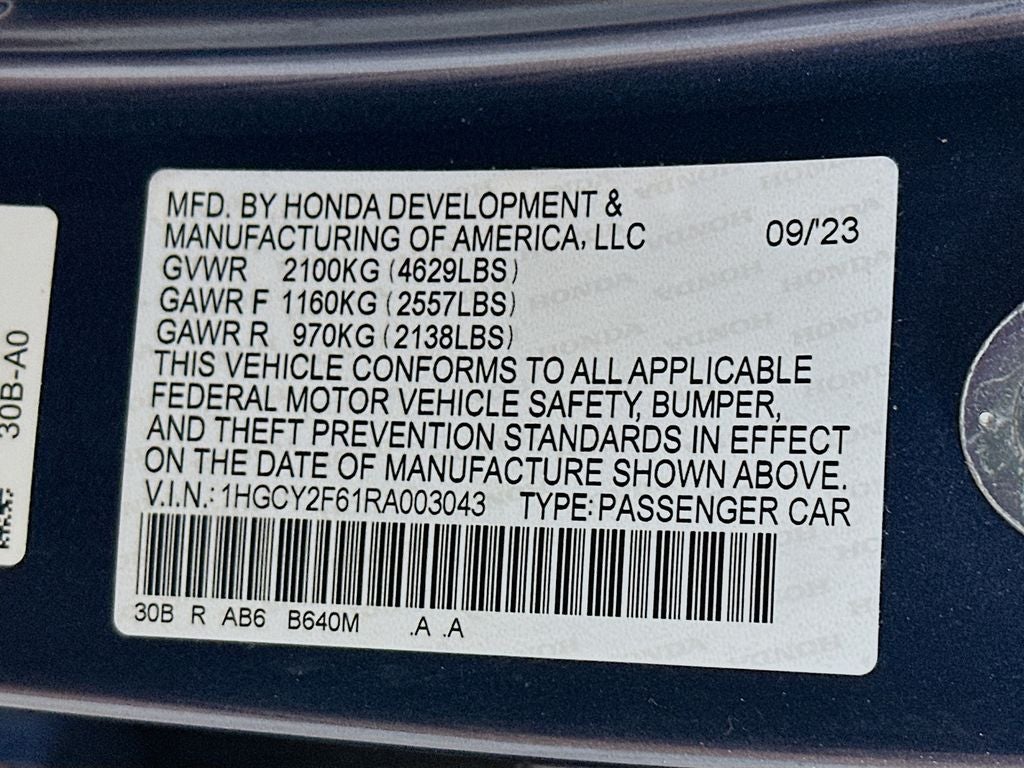 2024 Honda Accord Hybrid EX-L