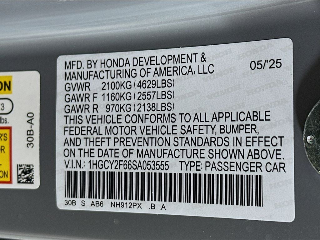 2025 Honda Accord Hybrid EX-L