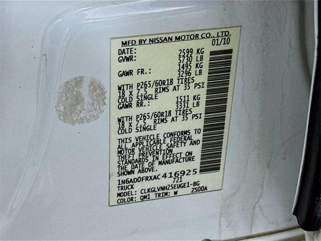 2010 Nissan Frontier LE