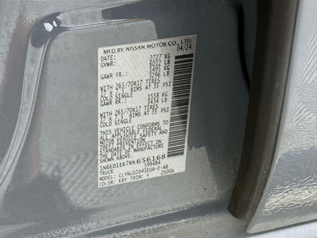 2024 Nissan Frontier PRO-4X