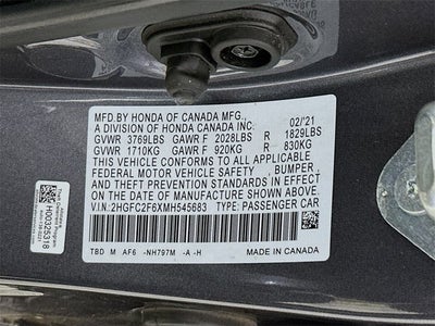 2021 Honda Civic Sedan LX