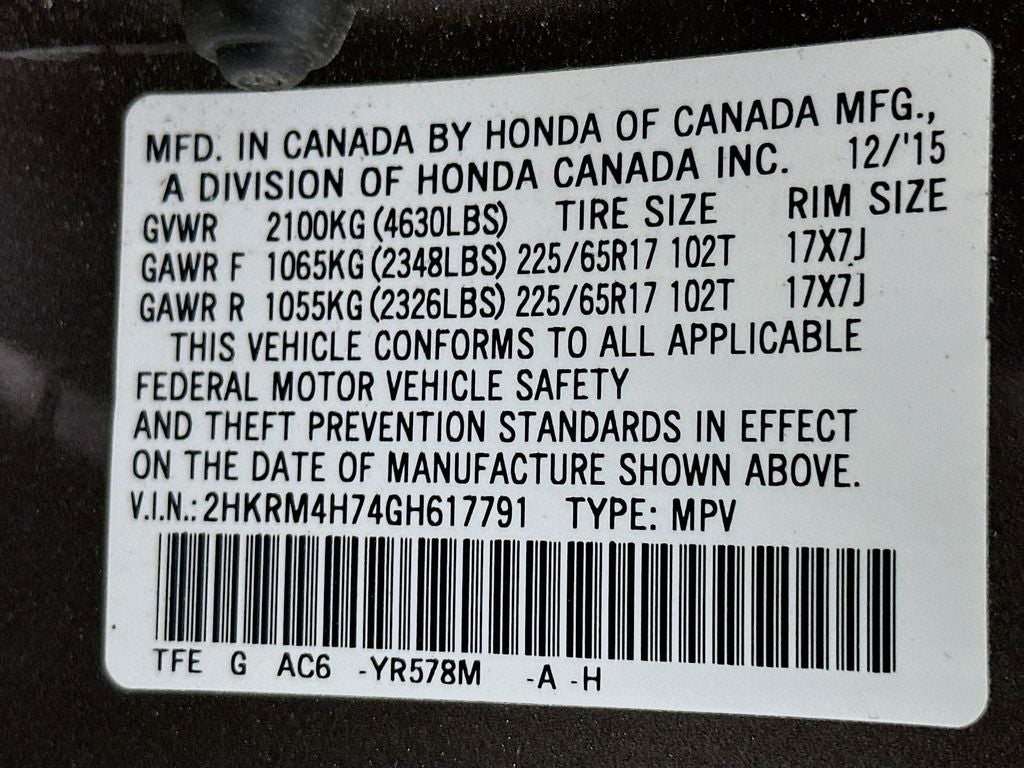 2016 Honda CR-V EX-L