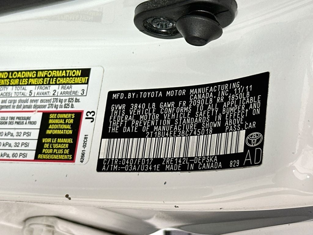 2011 Toyota Corolla S