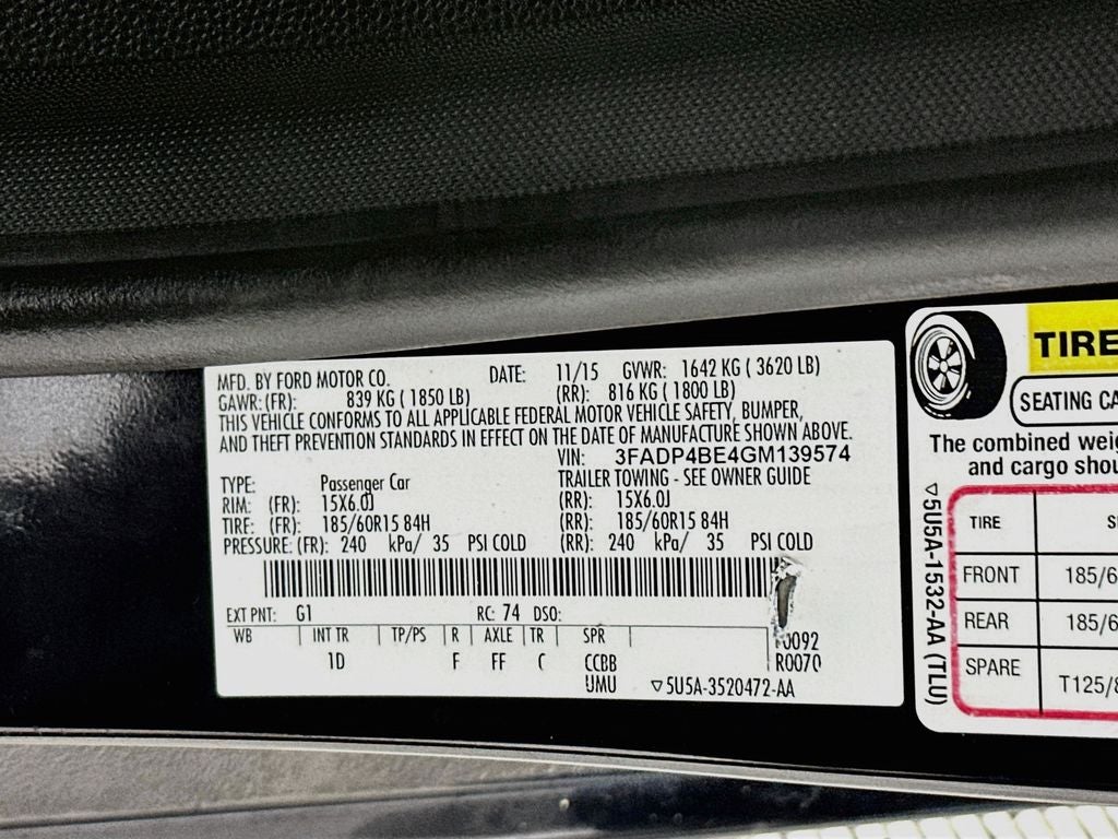 2016 Ford Fiesta SE