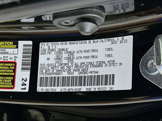 2023 Toyota Tacoma 4WD SR5