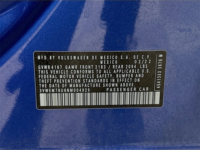 2022 Volkswagen Jetta SE