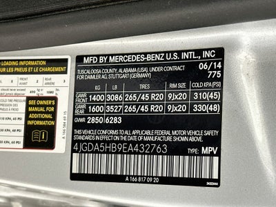 2014 Mercedes-Benz M-Class ML 350 4MATIC®