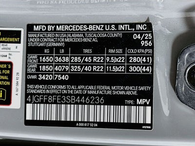 2025 Mercedes-Benz GLS GLS 580 4MATIC®