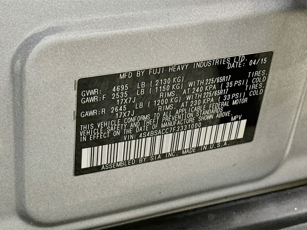 2015 Subaru Outback 2.5i Premium