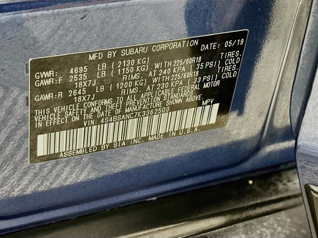 2019 Subaru Outback 2.5i Limited