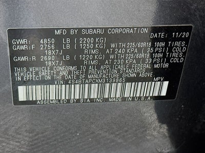 2021 Subaru Outback Touring