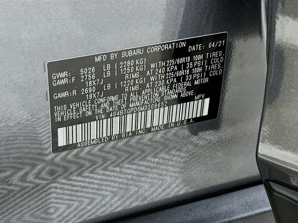 2021 Subaru Outback Touring XT