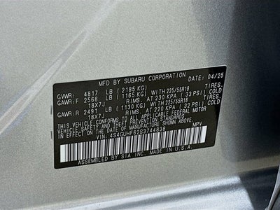 2025 Subaru Crosstrek Sport