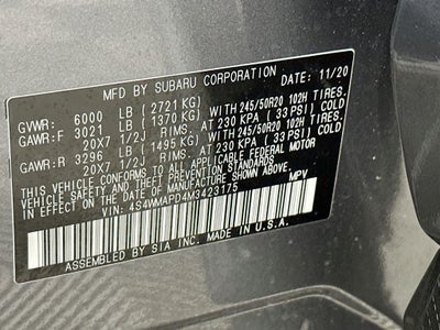2021 Subaru Ascent Limited