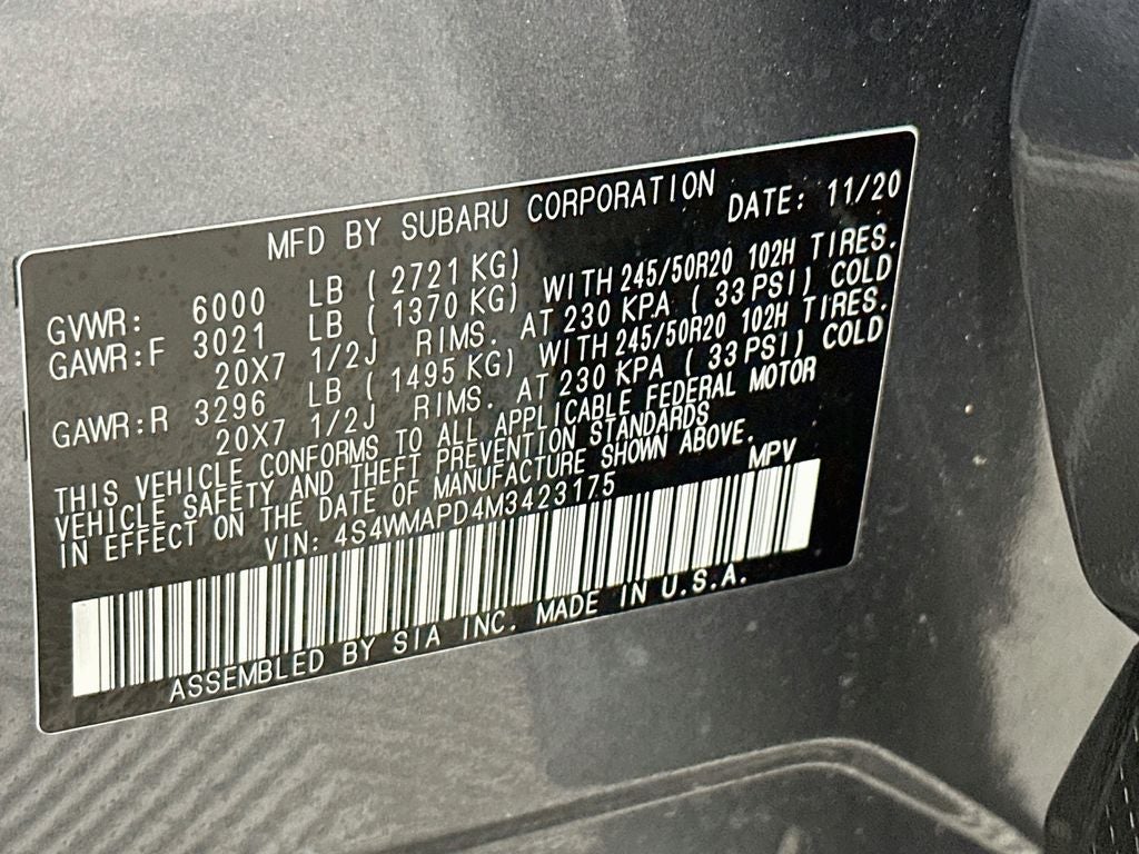 2021 Subaru Ascent Limited