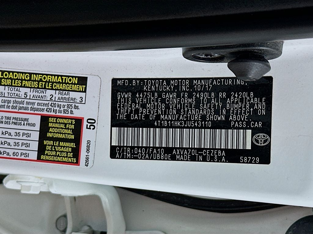 2018 Toyota Camry L