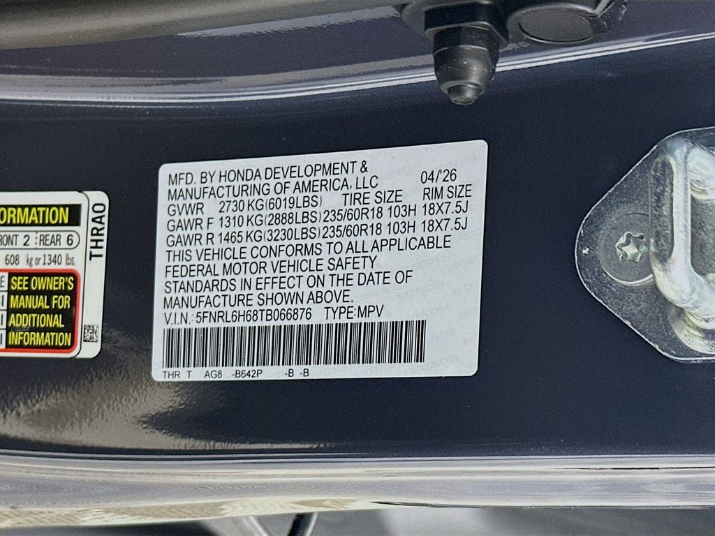 2026 Honda Odyssey EX-L