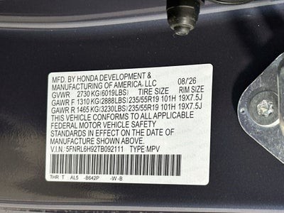 2026 Honda Odyssey Elite