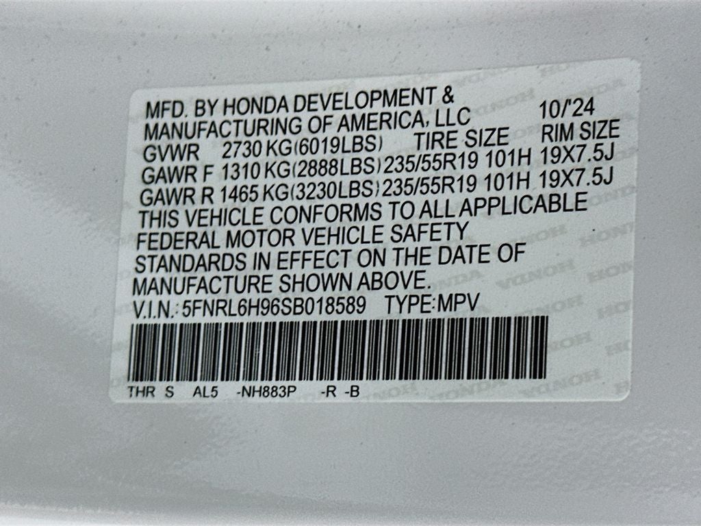 2025 Honda Odyssey Elite