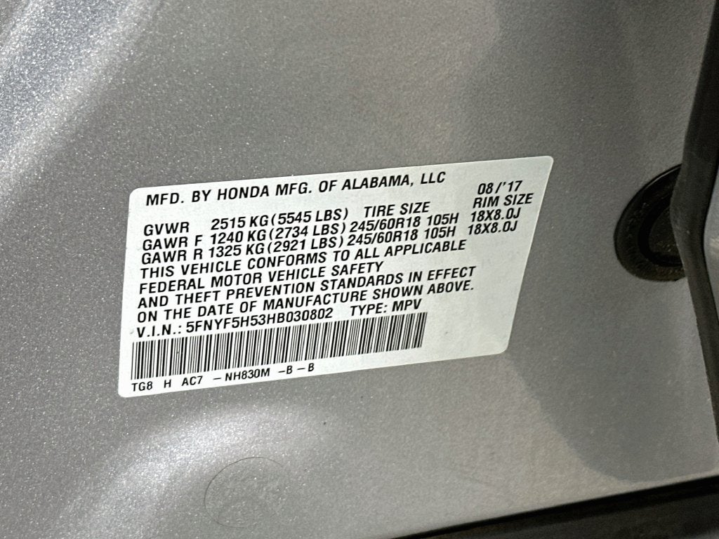 2017 Honda Pilot EX-L