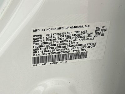2017 Honda Pilot Touring
