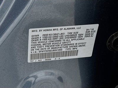 2018 Honda Pilot Elite