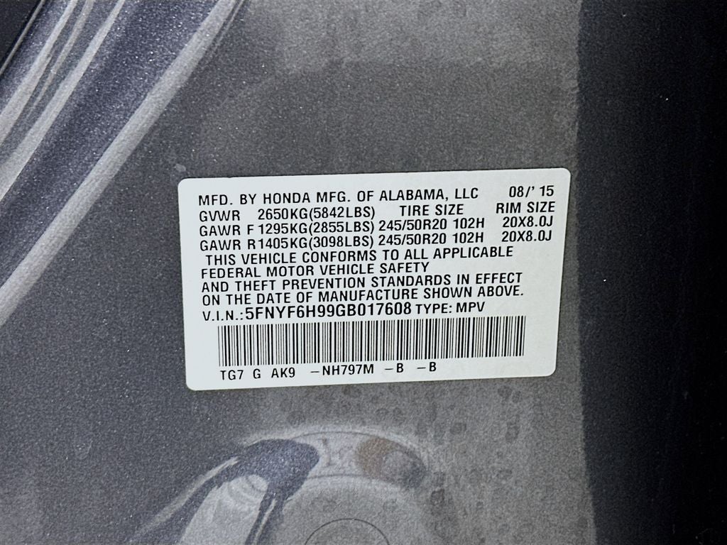 2016 Honda Pilot Touring