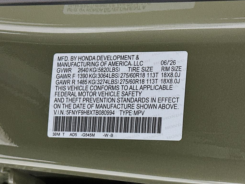 2026 Honda Passport TrailSport Elite