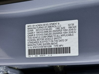 2026 Honda Pilot Sport