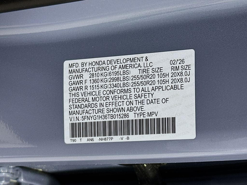 2026 Honda Pilot Sport