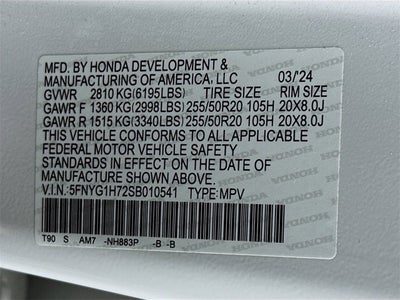 2025 Honda Pilot Touring