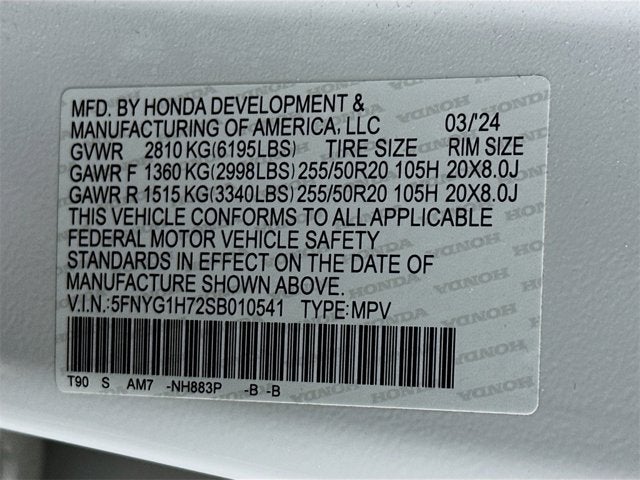 2025 Honda Pilot Touring