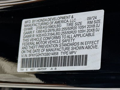 2025 Honda Pilot Touring
